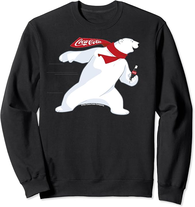 CocaCola Christmas Polar Bear Sweatshirt Amazon.co.uk Clothing